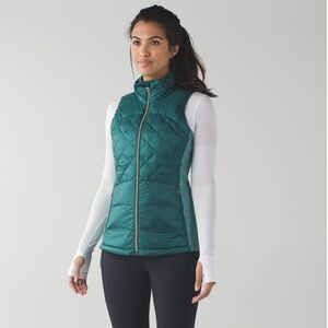 Lululemon Down For A Run Vest - Forage Teal
